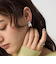 プレート フープ イヤリング