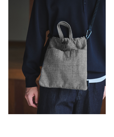 【別注】＜fellowww＞GLR デニム 巾着 ショルダーバッグ