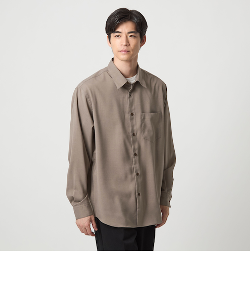 【WEB限定】AIRLY ポプリン ジャストルーズ シャツ