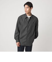 【WEB限定】ピーチツイル ジャストルーズ シャツ -防シワ-