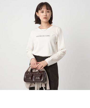 ロゴ ロングスリーブ カットソー