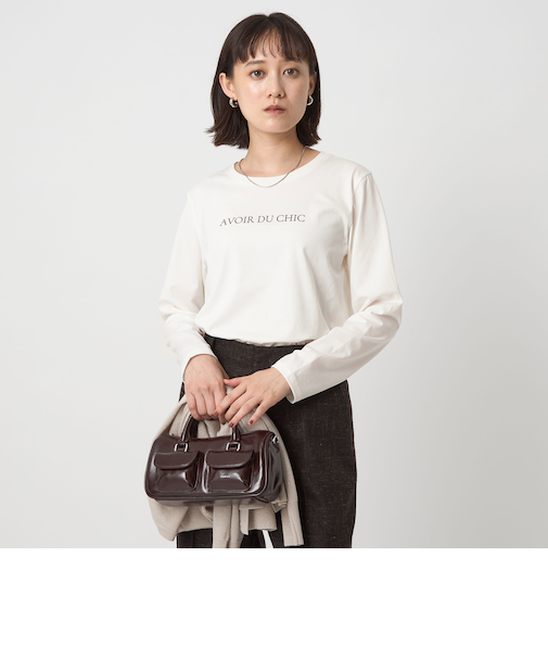 ロゴ ロングスリーブ カットソー