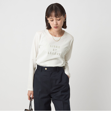 ロゴ ロングスリーブ カットソー