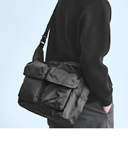 【WEB限定】WR 2W ダブル フラップ ショルダーバッグ -撥水-