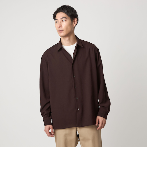 ワッシャーポプリン ボックス シャツ