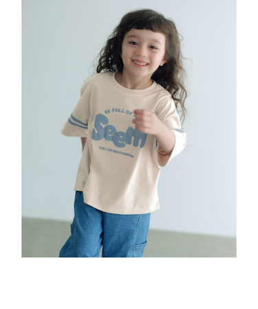 テンジク ロゴプリント Tシャツ / キッズ  100cm-130cm