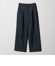 ［size SHORT/TALLあり］キチントボトムス カバー ワイド パンツ シャンブレー