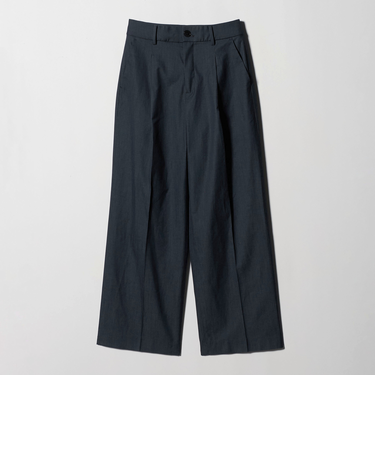 ［size SHORT/TALLあり］キチントボトムス カバー ワイド パンツ シャンブレー