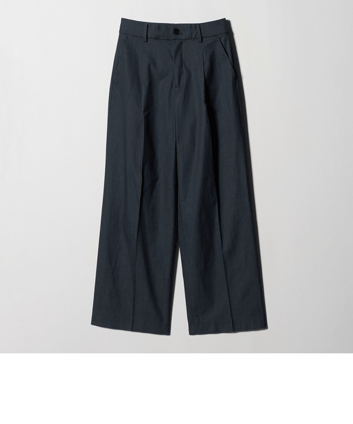 ［size SHORT/TALLあり］キチントボトムス カバー ワイド パンツ シャンブレー