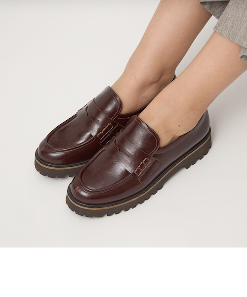 チャンキー ビジュー ローファー 3.5cmヒール 撥水 チャンキー ビジュー ローファー（3.5cmヒール）― 撥水 ―