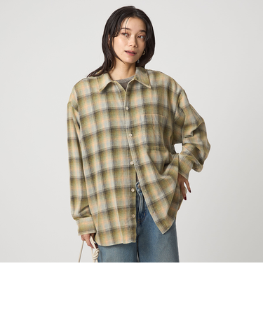 【別注】＜UNIVERSAL OVERALL＞ヴィンテージライク チェック シャツ