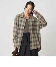 【別注】＜UNIVERSAL OVERALL＞ヴィンテージライク チェック シャツ