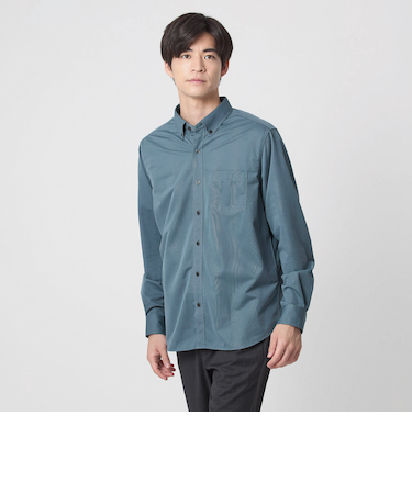 【WEB限定】JUST fit トリコット ジャカード シャツ