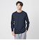 LONG FIBER COTTON クリア クルーネック 長袖 Tシャツ