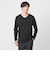 LONG FIBER COTTON クリア Vネック 長袖 Tシャツ
