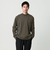 LONG FIBER COTTON クリア モックネック 長袖 Tシャツ