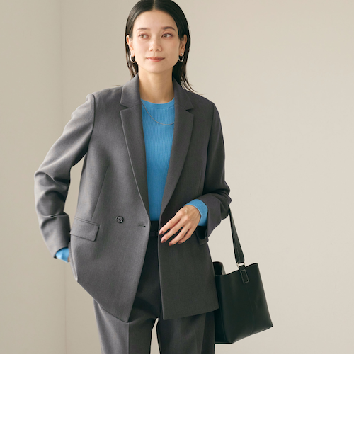 グリーンレーベルリラクシング メランジツイルダブルジャケット メランジツイル ダブル ジャケット