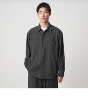 FREELITCH ボックス レギュラーカラー シャツ -ストレッチ-