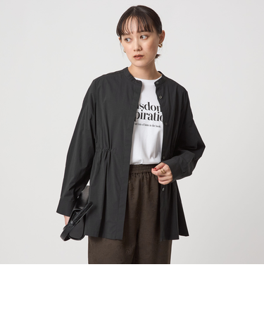 ウエスト ギャザー ハオリ ロングスリーブ シャツ