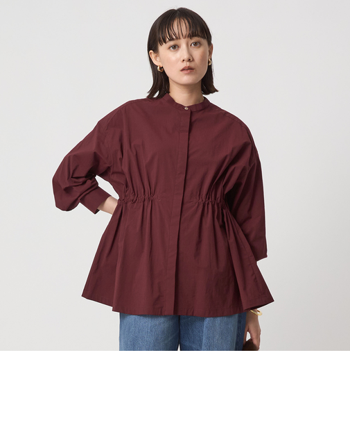 ウエスト ギャザー ハオリ ロングスリーブ シャツ