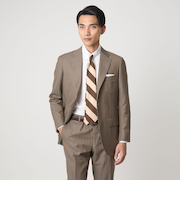 DRAGO ミニヘリンボーン 3B CLS/D- スーツジャケット