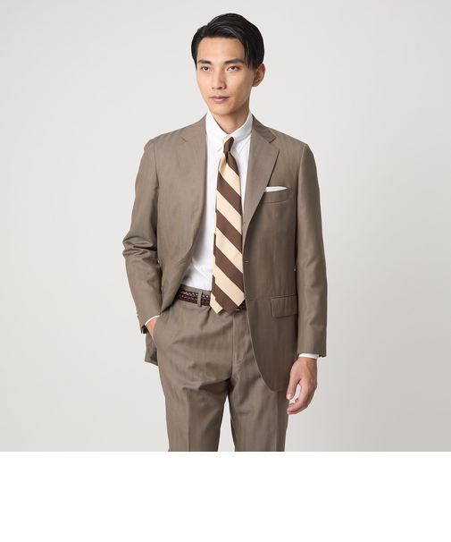 DRAGO ミニヘリンボーン 3B CLS/D- スーツジャケット