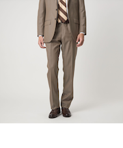 DRAGO ミニヘリンボーン CLS ノープリーツ スーツパンツ