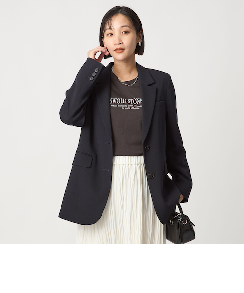 ツイル テーラード 2ボタン ジャケット｜グリーンレーベル