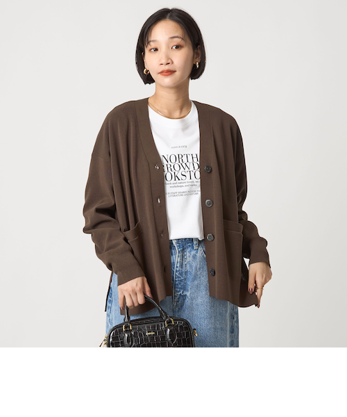 【ES RECH】ウォッシャブルウールカーディガン ニットアンサンブル ADAM ET ROPÉ FEMME(アダム エ ロペ ファム) / ウォッシャブル