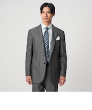 GUABELLO 組織無地 2B MF スーツジャケット