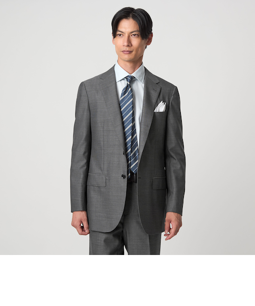 GUABELLO 組織無地 2B MF スーツジャケット