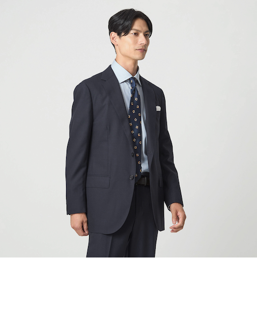 GUABELLO 組織無地 2B MF スーツジャケット