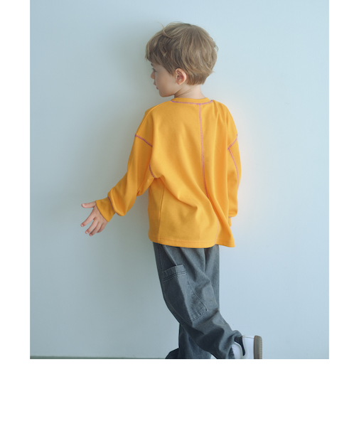 ハニカム 配色 プルオーバー / キッズ  100cm-160cm