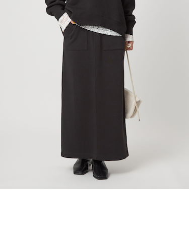 【WEB限定】＜at ease＞ダブルフェイス タイト スカート