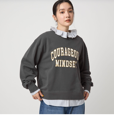【WEB限定】＜at ease＞ロゴ スウェット プルオーバー