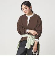 【WEB限定】＜at ease＞ダブルフェイス プルオーバー カットソー