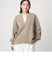【WEB限定】＜at ease＞ダブルフェイス プルオーバー カットソー