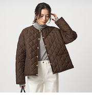 【別注】＜Traditional Weatherwear＞ARKLEY Aライン キルティング ショート コート