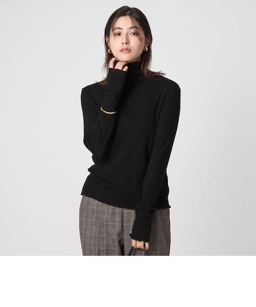 テレコ タートルネック プルオーバー｜グリーンレーベル リラクシング