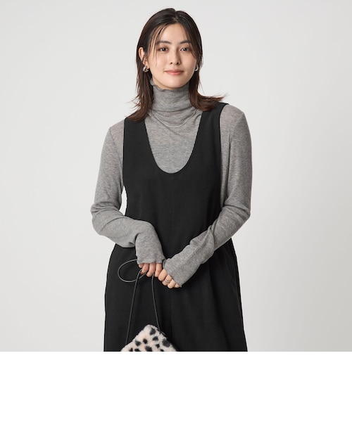 テレコ タートルネック プルオーバー｜グリーンレーベル リラクシング