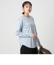 ラウンドヘム スムース ロングスリーブ プルオーバー