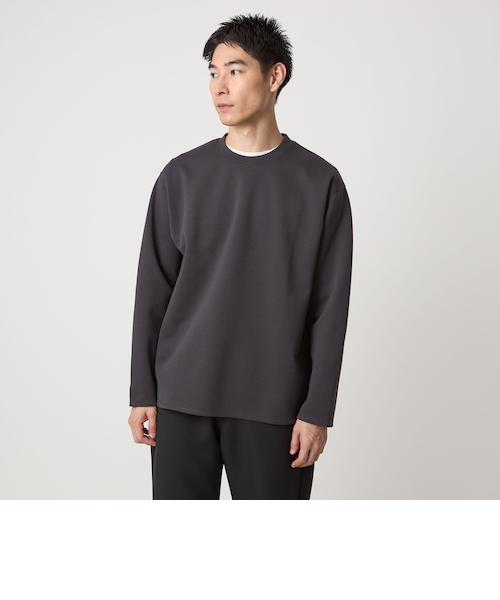 新品タグ付き　定価2.8万　エブール ダブルラッセルクルーネックカットソー ダブルフェイス クルーネック カットソー｜グリーンレーベル