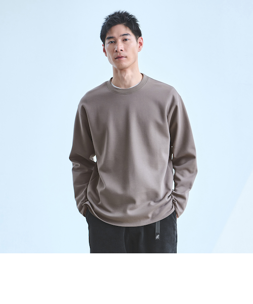 ダブルフェイス クルーネック カットソー｜グリーンレーベル