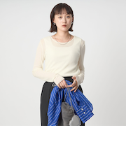テレコ クルーネック プルオーバー