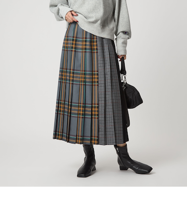 【別注】＜O'NEIL of DUBLIN＞Patch80 プリーツスカート