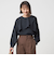 ケープ ロングスリーブ ブラウス
