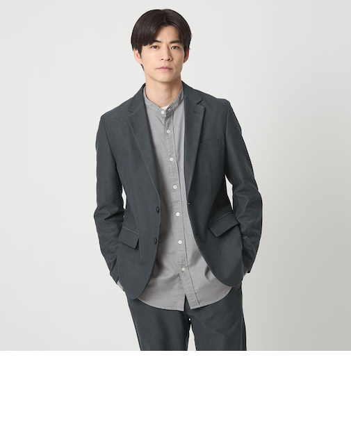 ピケ コーデュロイ ナロー ジャケット -ストレッチ-