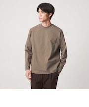 【WEB限定】JUST fit クリーン カノコ モックネック 長袖 Tシャツ -抗菌-