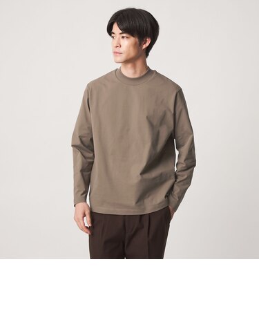 【WEB限定】JUST fit クリーン カノコ モックネック 長袖 Tシャツ -抗菌-