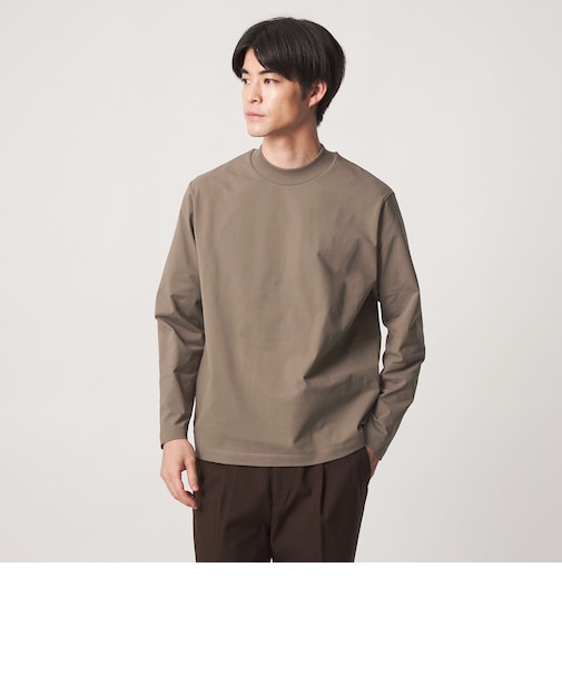 【WEB限定】JUST fit クリーン カノコ モックネック 長袖 Tシャツ -抗菌-
